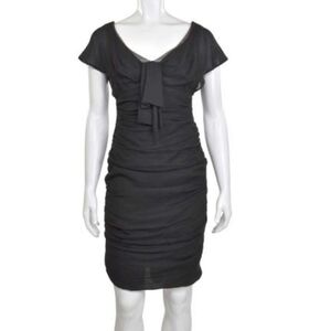 Nanette Lepore Ruched Cocktail Dress Black